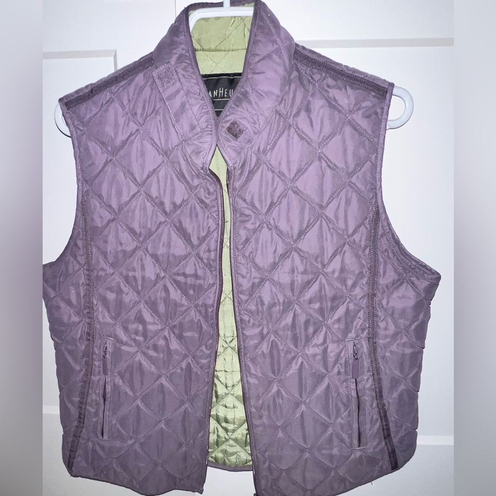 Van Heusen Women's Lavender Purple Quilted Vest